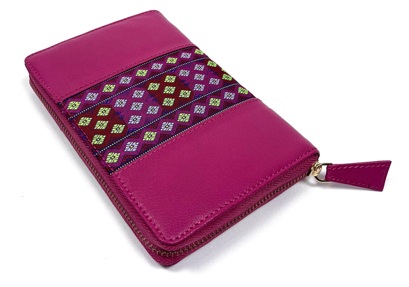 Ladies leather Zipper Wallet