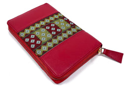 Ladies leather Zipper Wallet